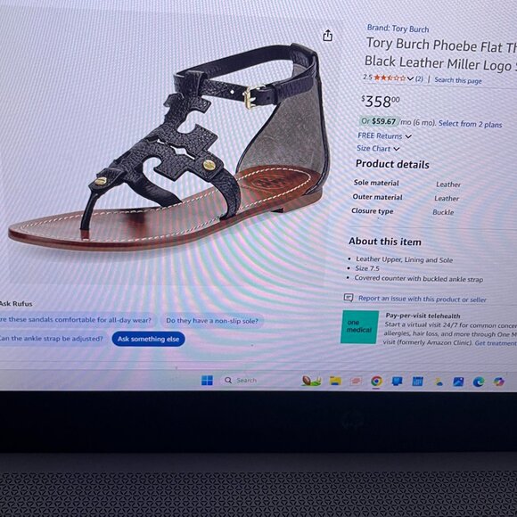 Tori Burch Phoebe sandals - like new - Picture 2 of 2